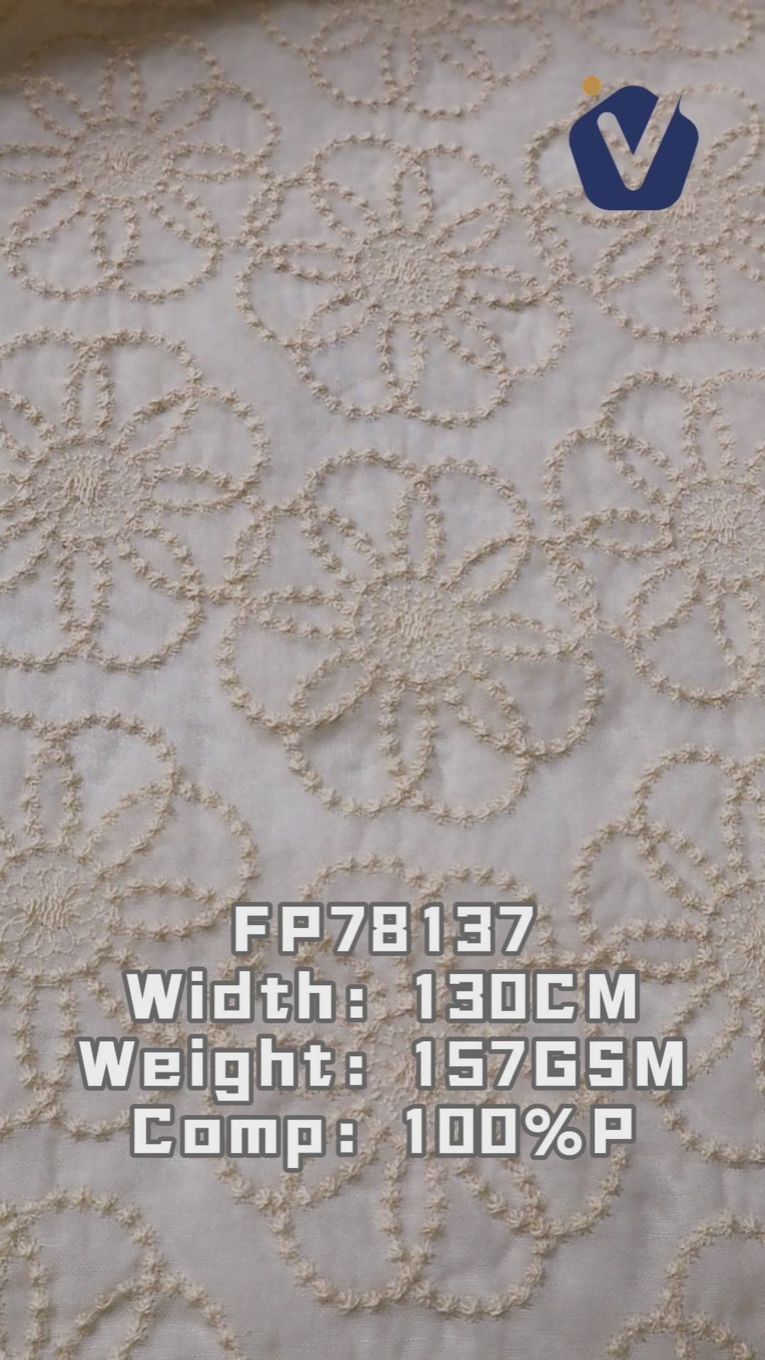 FP78137 / C014# / Embroidery Fabric fabric video