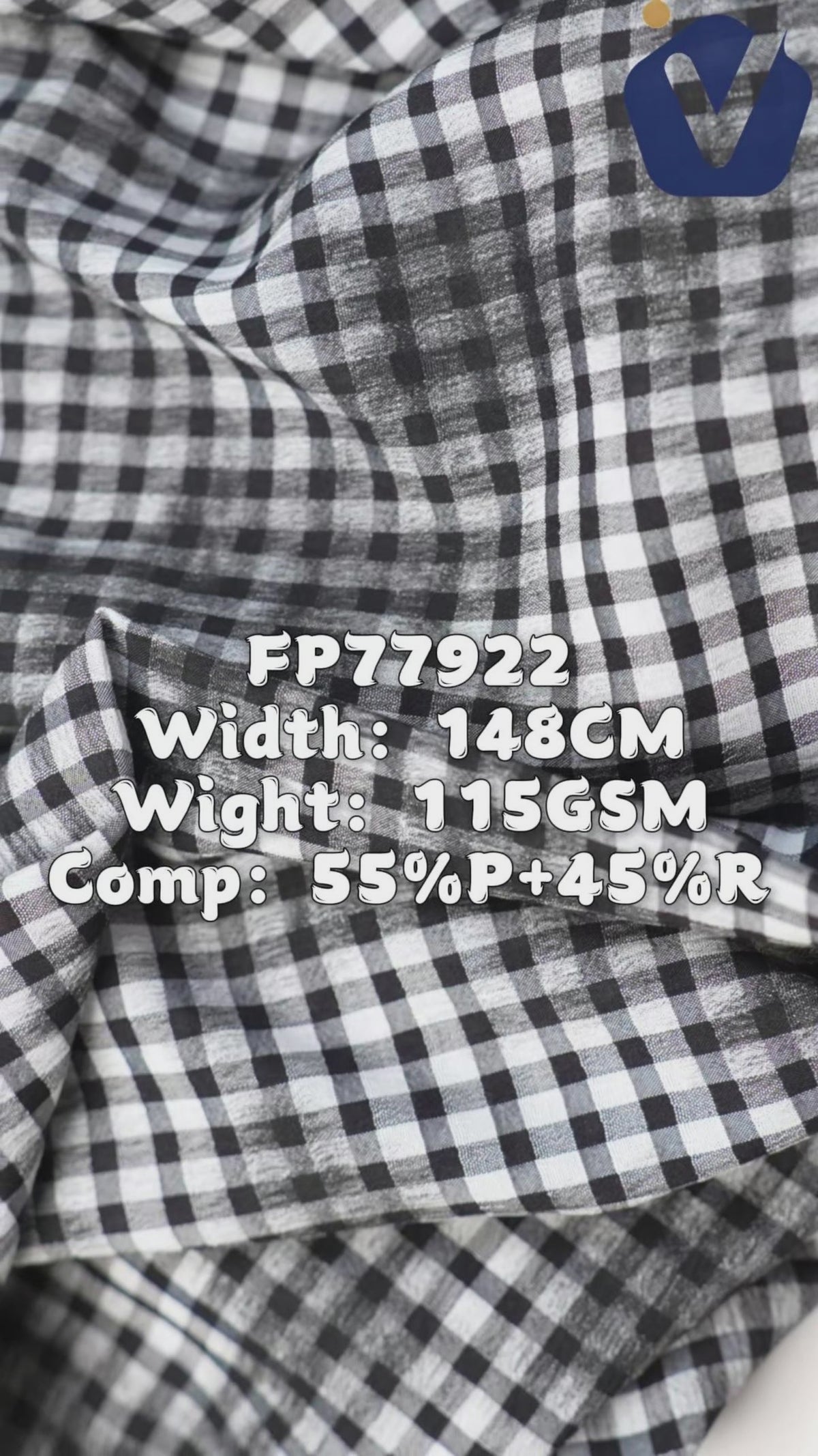FP77922 / 361-8 / Processed Womenswear Fabric fabric video