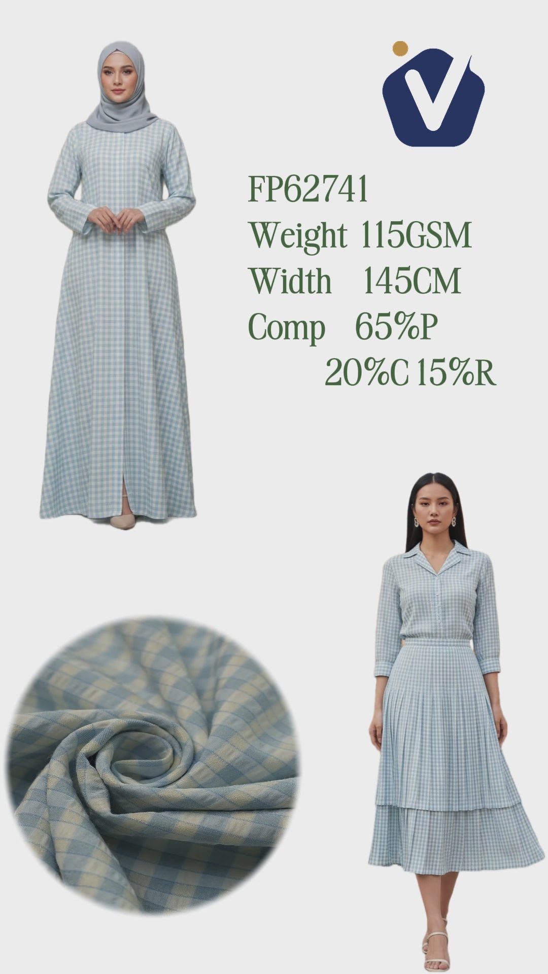 FP62741 / 6621# / Stripe fabric video