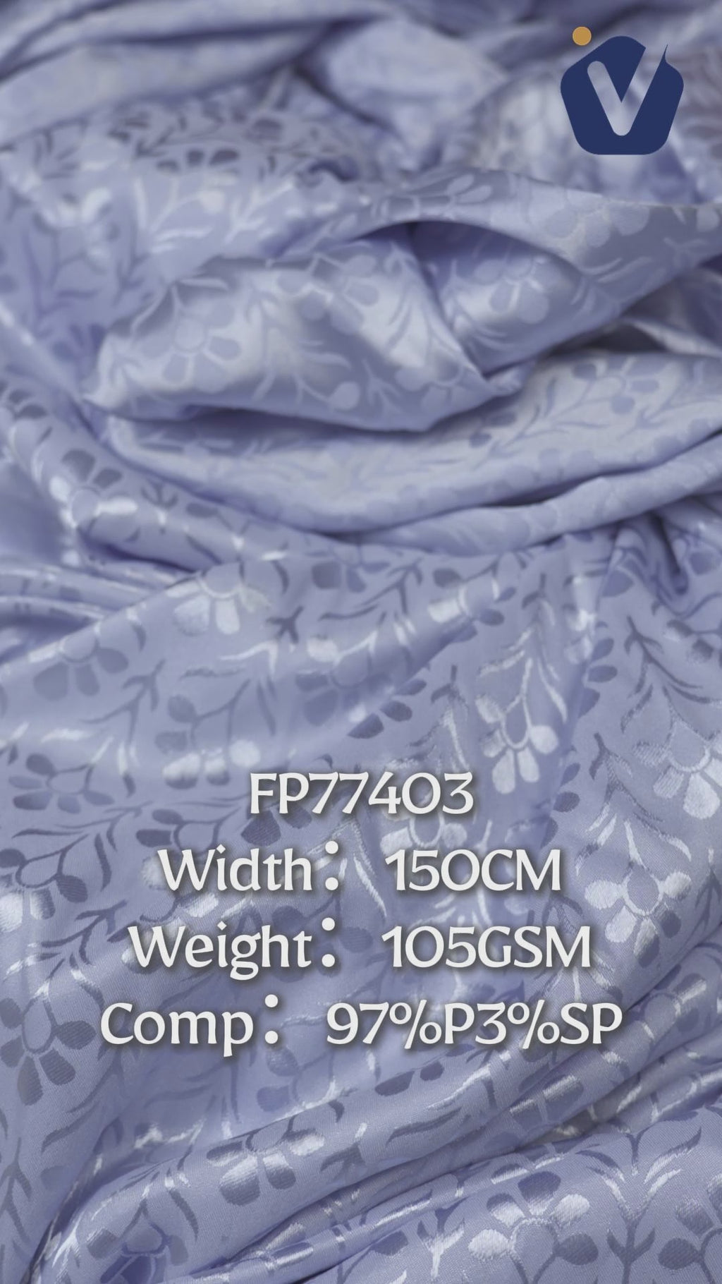 FP77403 / JD405 / Satin Jacquard fabric video