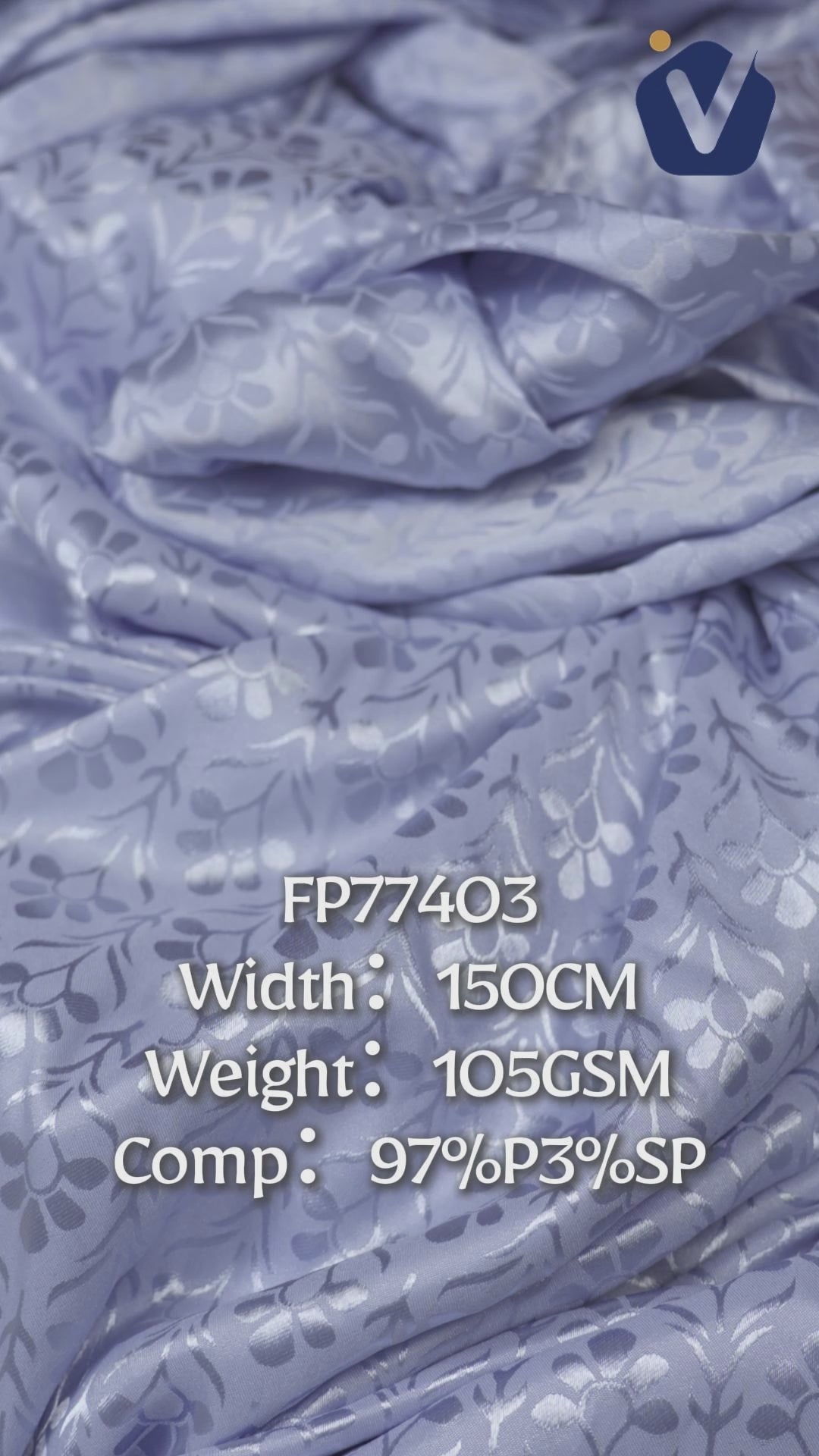 FP77403 / JD405 / Satin Jacquard fabric video