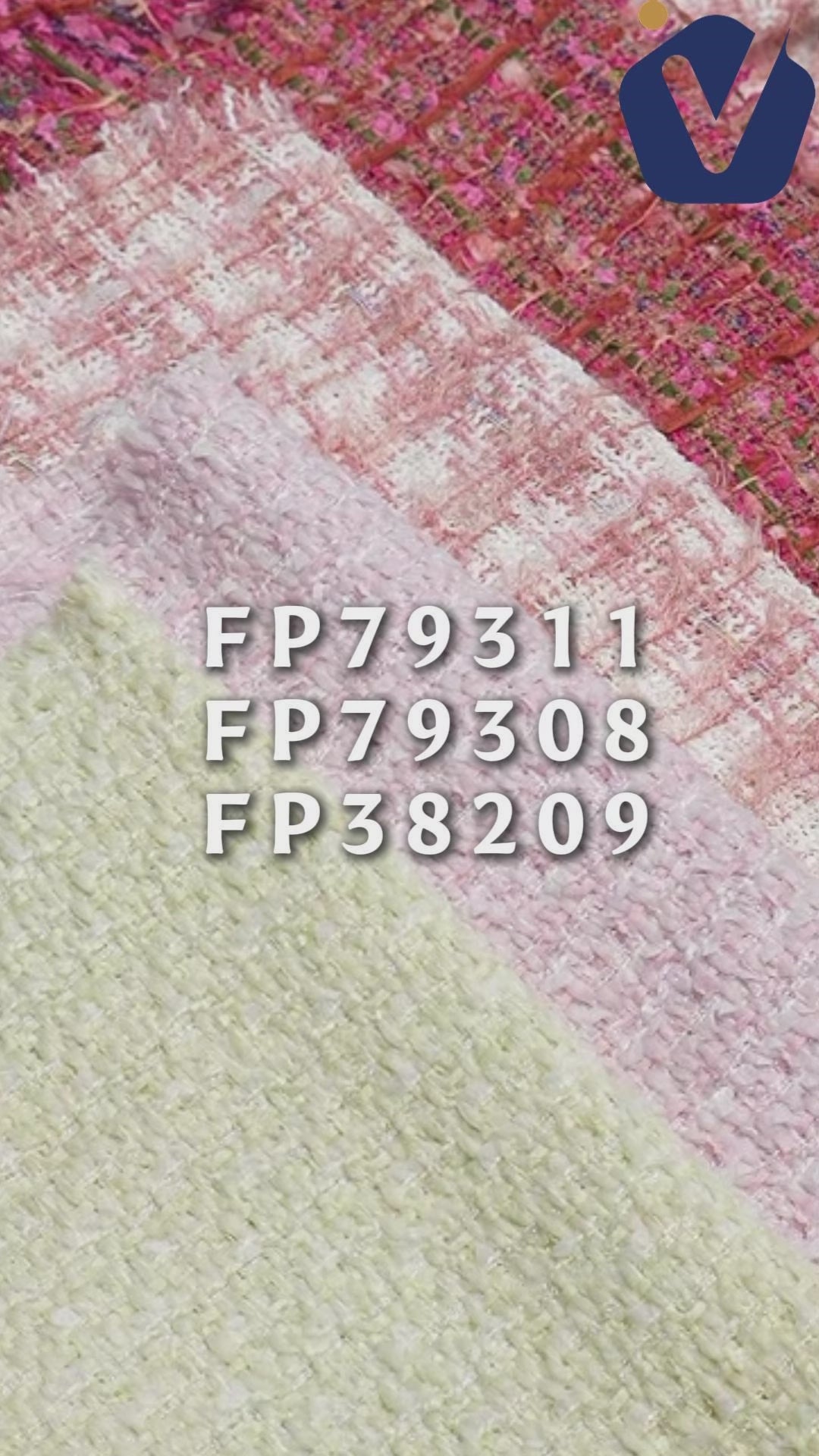FP38209 / 365 / Chanel-style Tweed fabric video