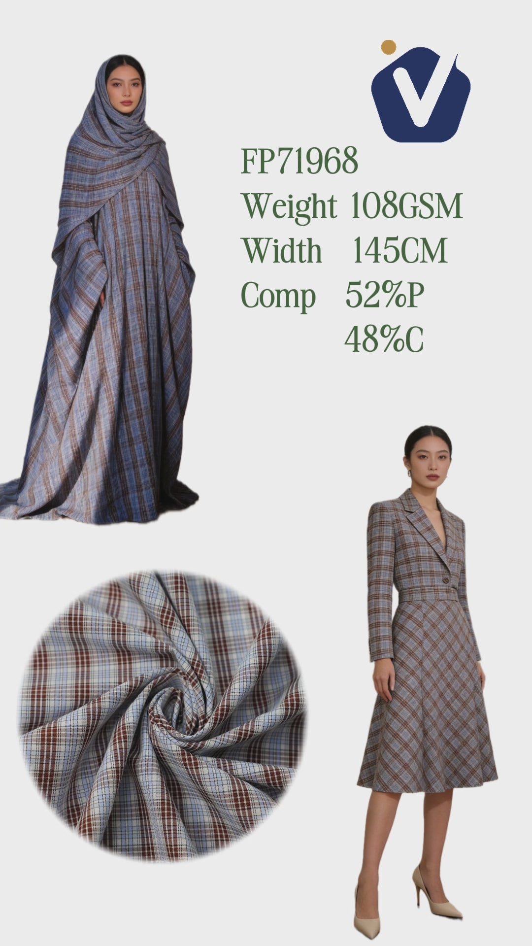 FP71968 / 5825# / Stripe fabric video