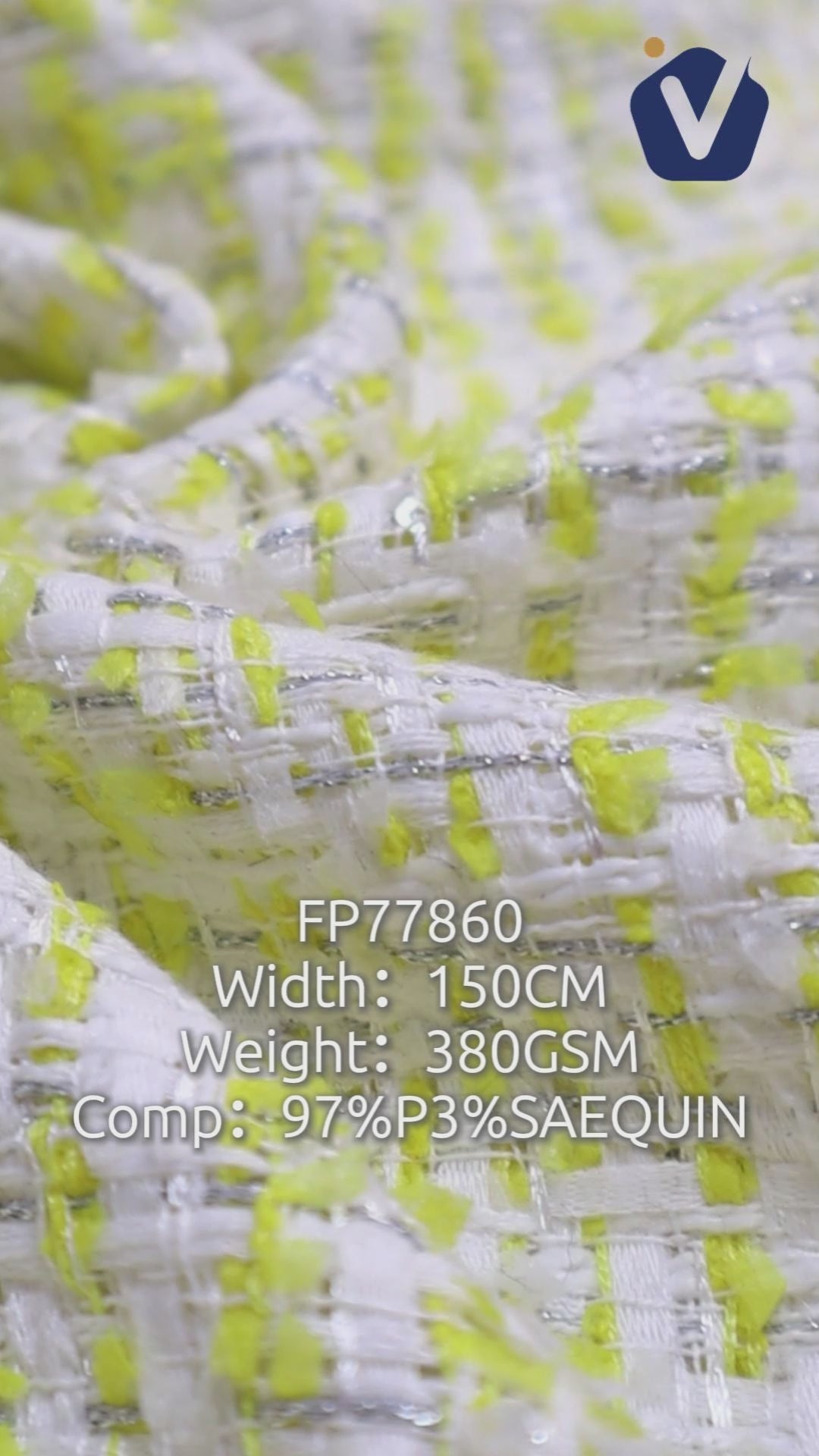 FP77860 / 1924 / Chanel-style Tweed fabric video
