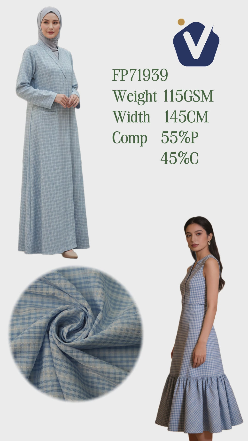 FP71939 / 5818# / Stripe fabric video