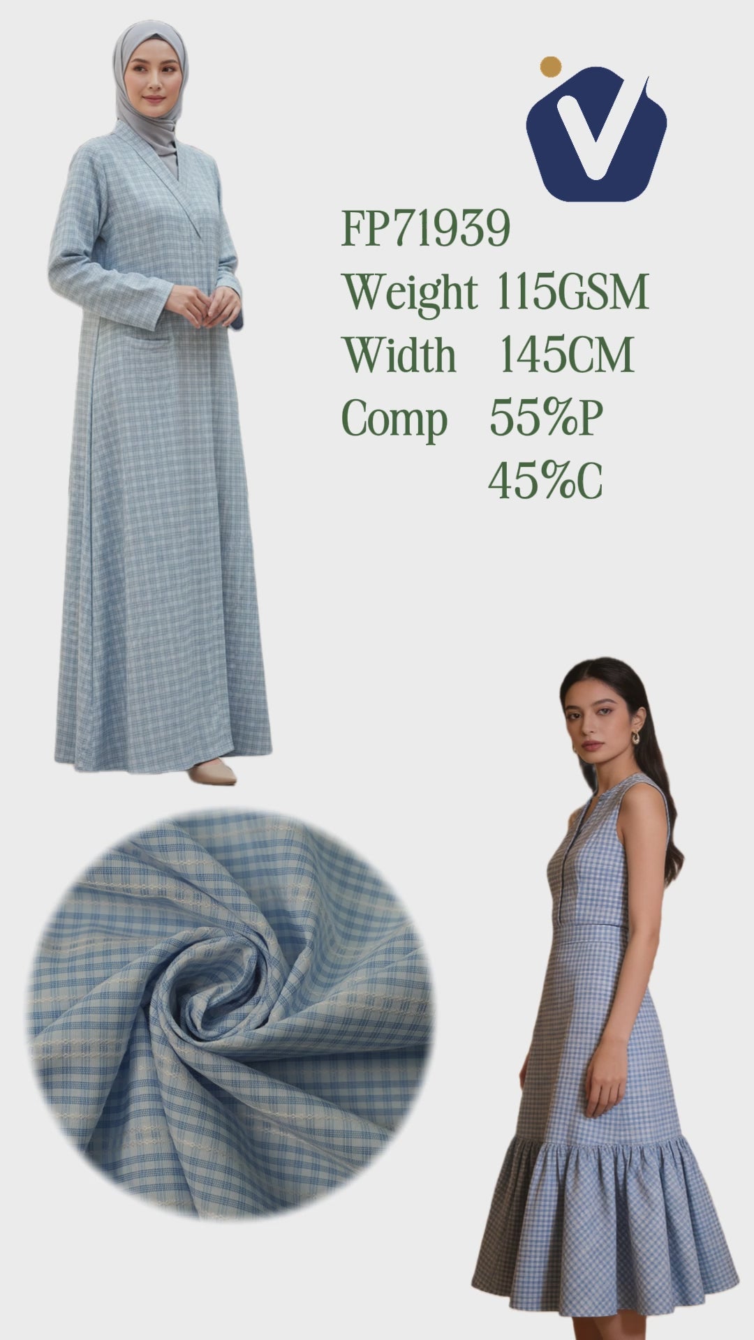 FP71939 / 5818# / Stripe fabric video