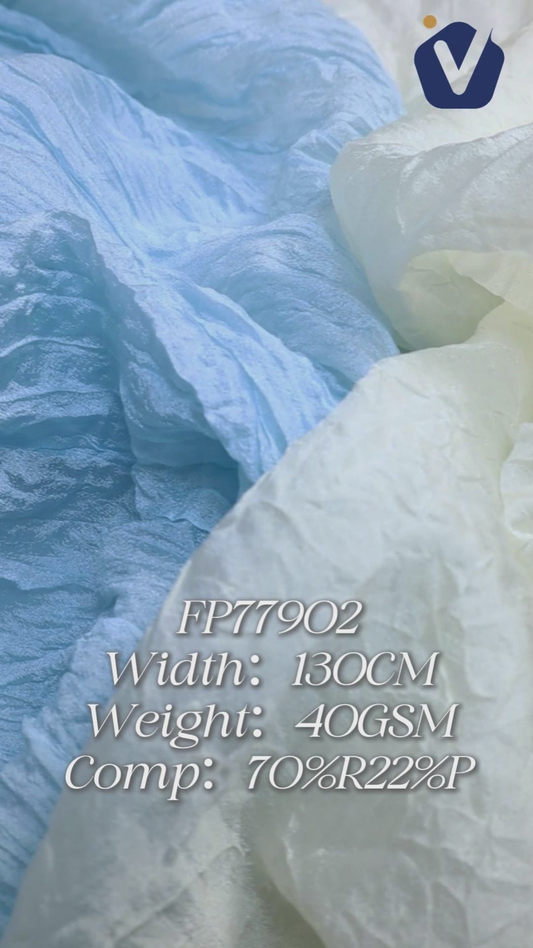 FP77902 / 535 / Processed Womenswear Fabric fabric video