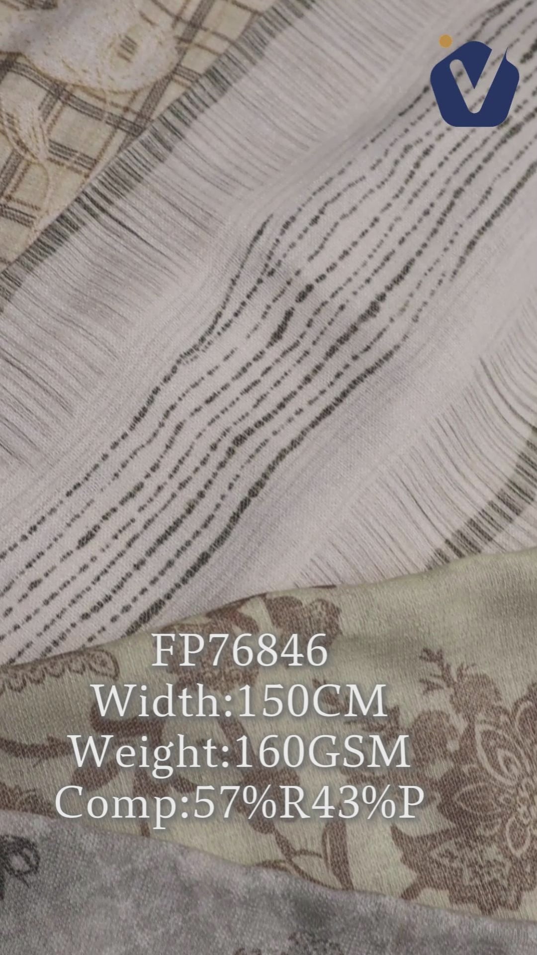 FP76846 / A685-1 / Processed Womenswear Fabric fabric video