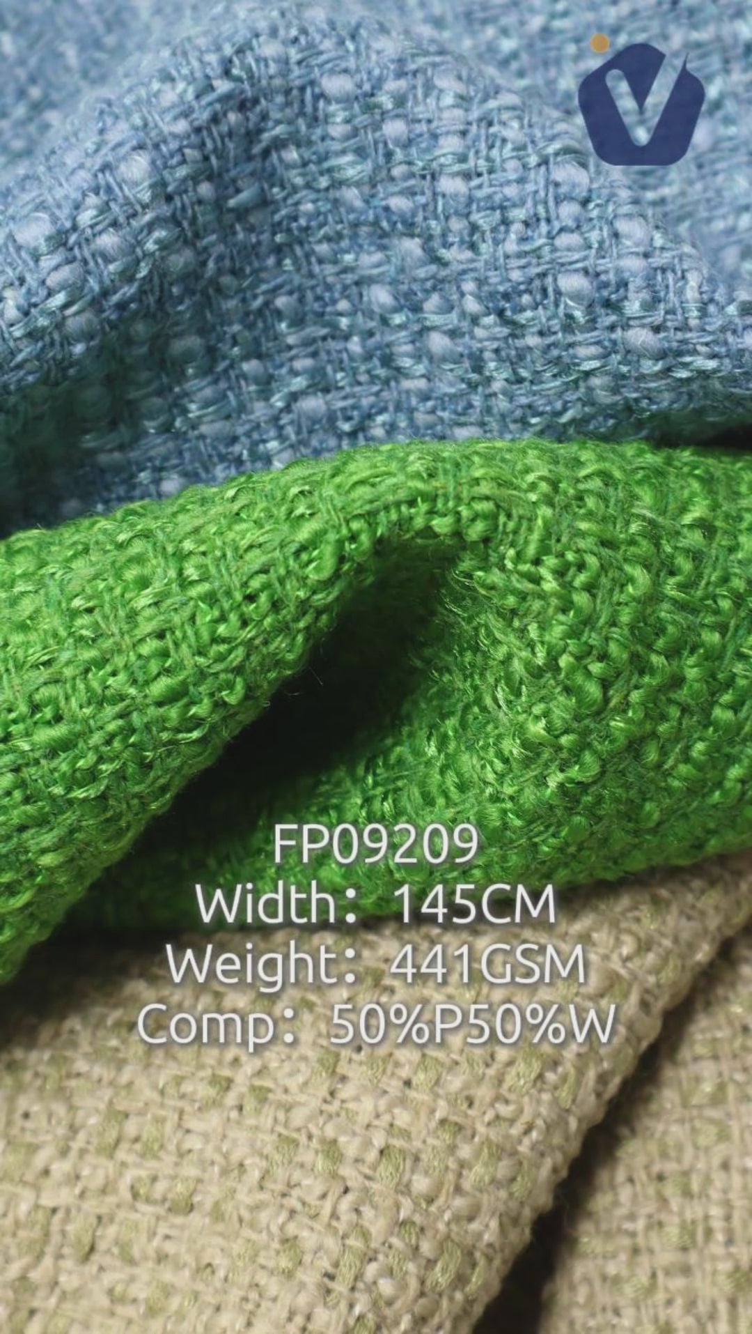FP09209 / 313 / Chanel-style Tweed fabric video