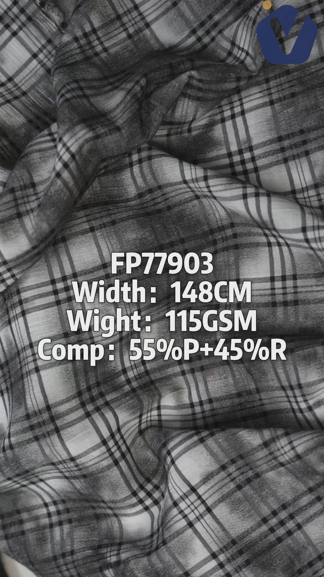 FP77903 / A526-2 / Processed Womenswear Fabric fabric video