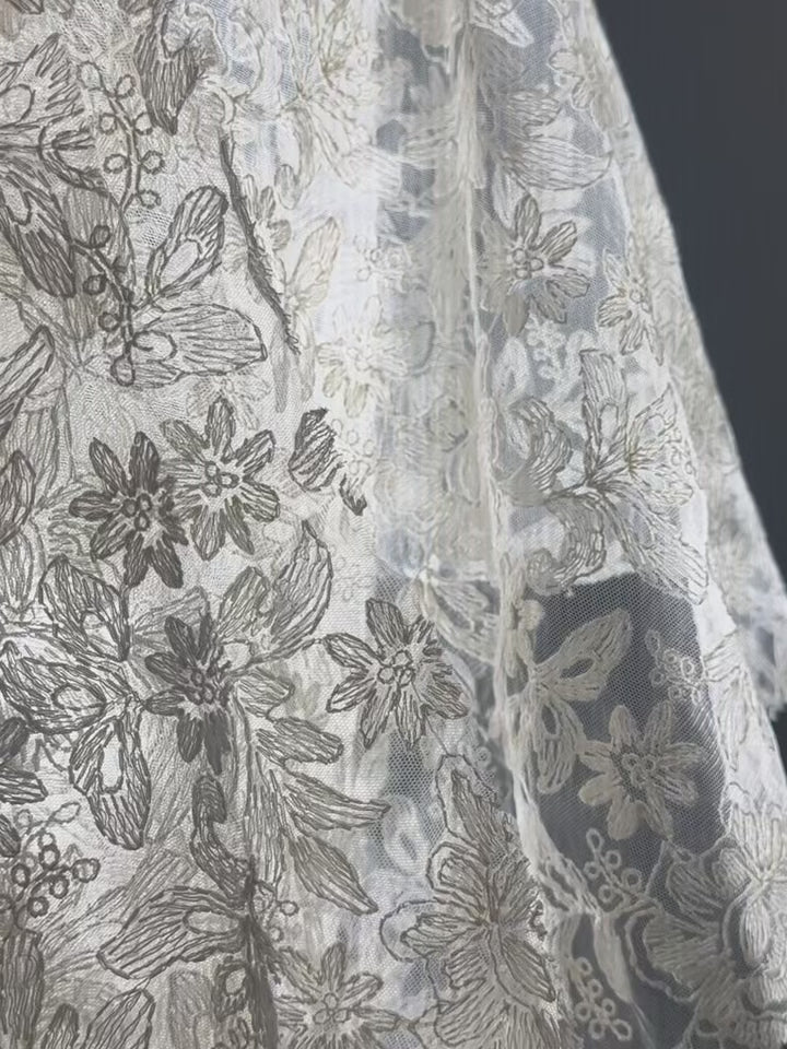 FP68349 / X1527 / Lace Embroidery fabric video
