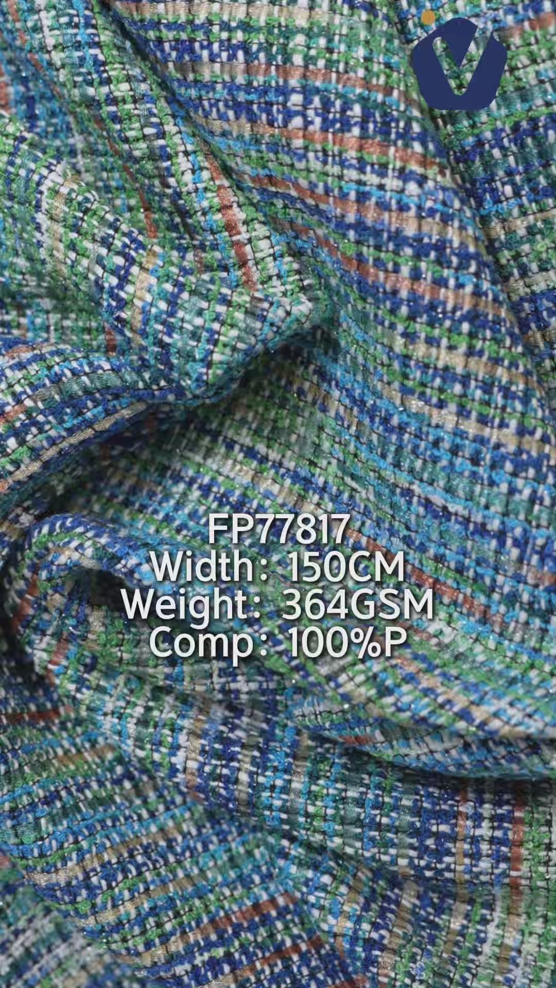 FP77817 / 1977 / Chanel-style Tweed fabric video