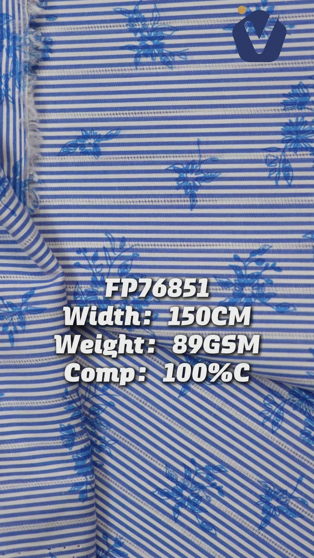 FP76851 / A690-2 / Processed Womenswear Fabric fabric video